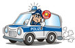 Police Car Blue