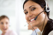 Girl in a call center