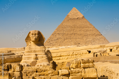 Photo: Sphinx Khafre Giza Pyramids Classic Sphinx Khafre Giza Pyramids Classic