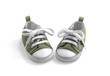 Foto: olive baby sneakers on white olive baby sneakers on white