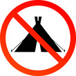 No tent sign