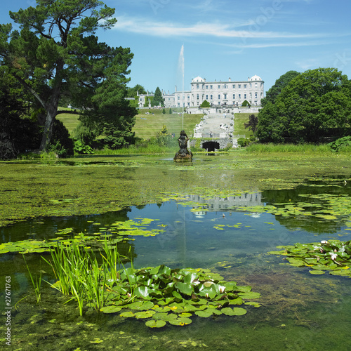Photo: Powerscourt House with gardens, County Wicklow, Ireland Powerscourt House with gardens, County Wicklow, Ireland