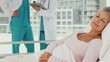 Patient in a Hospital Bed
