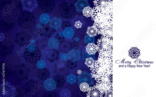 Vector: Blue christmas background with snowflakes, vector Blue christmas background with snowflakes, vector