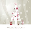 Christmas card with copy space