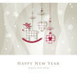 New year's card with copy space