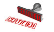 certified stamp red