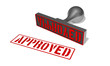 Illustration: approved stamp approved stamp