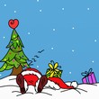 babbo natale in pausa