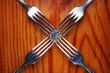 Forks fighting over one euro coin , financial crisis competition