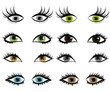 Colección de ojos humanos