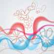 Romantic floral background