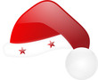 santa claus hat with stars