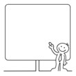 figur vor poster