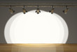 stage with spot lights