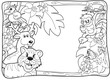 Jungle Lineart Invitation