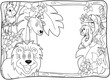 Jungle Lineart Invitation