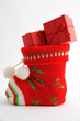 Christmas stocking with presents