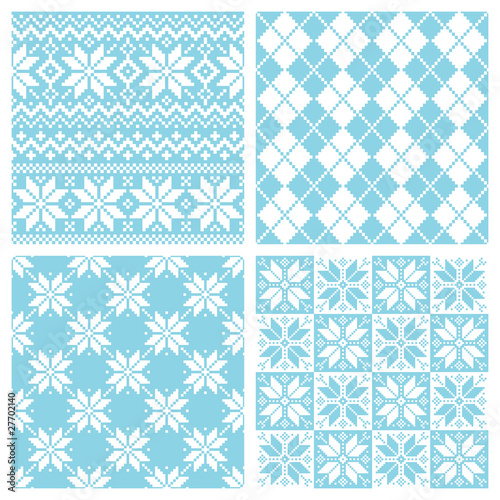 Vector: nordic pattern nordic pattern