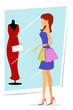 shopping lady