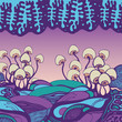 Vector: abstract background with mushrooms. color vector illustration. abstract background with mushrooms. color vector illustration.