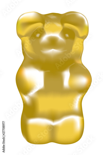 Vector: Gummibärchen Vektor, gelb Gummibärchen Vektor, gelb