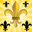 Golden Fleur-De-Lis