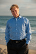 attractive business man on beach