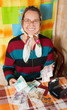 happy senior woman with money happy senior woman with money