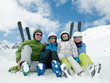 Family ski team