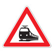 Schild (20) unbeschrankter Bahnübergang
