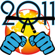 Martial arts in New Year 2011.Vector
