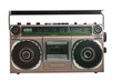 retro ghetto blaster isolated with clipping path retro ghetto blaster isolated with clipping path