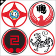 SIMBOL, LOGO Karate kyokushin,wado ryu,goju ryu,shotokan