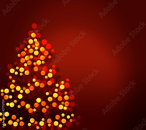 Illustration: stylized Christmas tree illustration stylized Christmas tree illustration