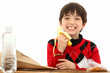 Photo: School Boy Snack Lunch School Boy Snack Lunch