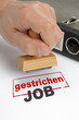 Job gestrichen