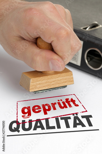 Foto: Qualität geprüft Qualität geprüft