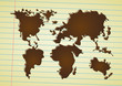 world map coffee