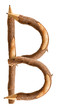 Pencil wood, letter B