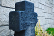 Historic celtic cross with pattern Historic celtic cross with pattern
