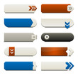 Flat Web Button Elements Flat Web Button Elements