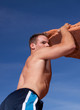 Athletic rock climber
