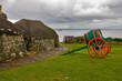 Isle of Skye: museum with old huts and carts in nature near the