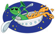 alien in space