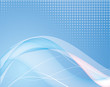Abstract blue background with wave