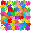 Seamless color puzzles background