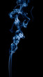 wisp of smoke on black