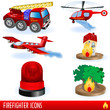 Firefighter icons