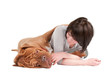 Girl and her dog
